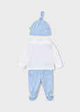 Mayoral Blue & White Duck Print Babygrow Set