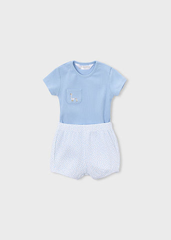 Mayoral Boys Bodysuit & Shorts Set