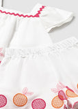 Mayoral Girls White Cotton Shorts Set