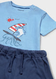 Mayoral Boys Surf Print Shorts Set