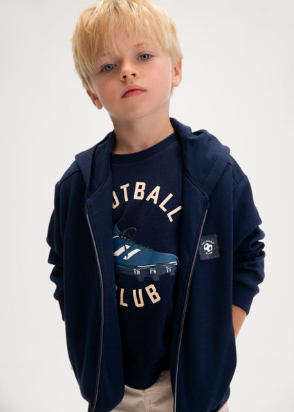 Mayoral Boys Navy Zipper Hoodie