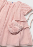 Mayoral Pink Tulle Dress & Bag Set