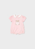 Mayoral Baby Girls Pink Teddy Romper