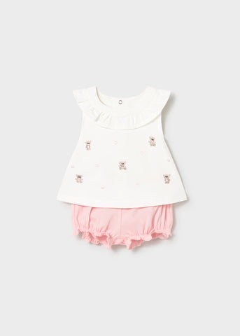 Mayoral Baby Girls Teddy Shorts Set