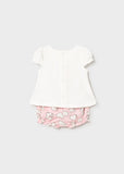 Mayoral Baby Girls Ivory & Pink Shorts Set