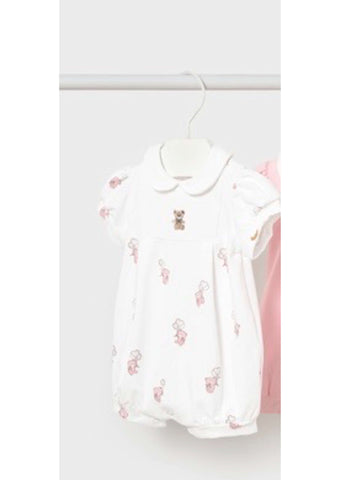 Mayoral Baby Girls Ivory Teddy Romper