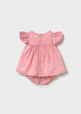 Mayoral Pink Dress & Pants Set