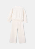 Mayoral Girls Ivory Piqué Tracksuit