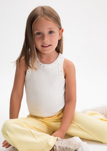 Mayoral Girls Ivory Vest T-shirt