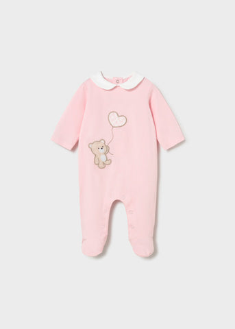 Mayoral Pink Teddy Bear Babygrow