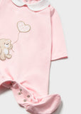 Mayoral Pink Teddy Bear Babygrow