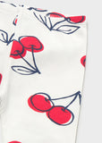 Mayoral Red & Ivory Cherry Print Leggings Set