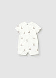 Mayoral Ivory Teddy Print Romper