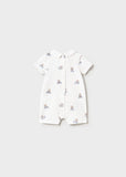 Mayoral White Teddy Print Romper