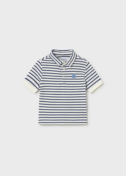 Mayoral Navy & Ivory Polo Shirt