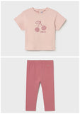 Mayoral Pink Cherry Leggings Set