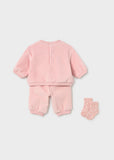 Mayoral Pink Corduroy 3-Piece Tracksuit