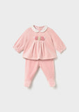 Mayoral Baby Girls Pink Velour Two Piece