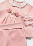 Mayoral Baby Girls Pink Velour Two Piece