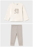 Mayoral Blue & Beige Leggings Set