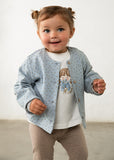Mayoral Blue & Beige 3 Piece Leggings Set