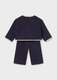 Mayoral Navy Blue Jersey Trouser Set