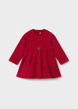Mayoral Girls Red & Gold Sparkle Dress