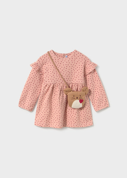Mayoral Polka Dot Dress &  Bag Set