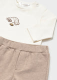 Mayoral Baby Boys Beige 3 Piece Tracksuit