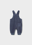 Mayoral Navy Velour Corduroy Dungaree Set
