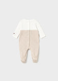 Mayoral Baby Boys Beige All-in One Babygrow