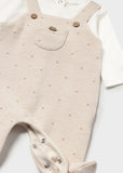 Mayoral Baby Boys Beige All-in One Babygrow