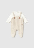 Mayoral Baby Boys Beige Corduroy Babygrow