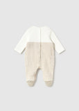 Mayoral Baby Boys Beige Corduroy Babygrow