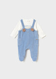 Mayoral Baby Boy Blue Corduroy Babygrow