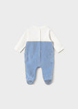 Mayoral Baby Boy Blue Corduroy Babygrow