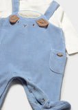 Mayoral Baby Boy Blue Corduroy Babygrow
