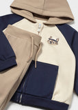 Mayoral Boys Navy & Beige Tracksuit Set