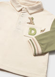 Mayoral Boy Green Dinosaur Polo Shirt