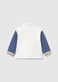 Mayoral Boys Ivory & Blue Polo Shirt