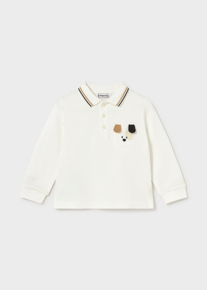 Mayoral Toddler Boys Ivory Polo Shirt