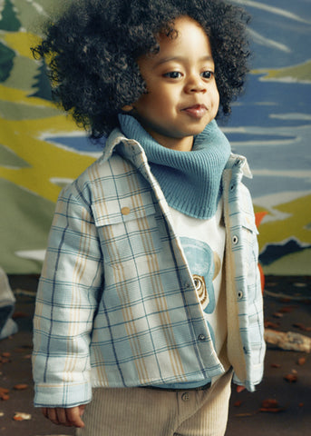 Mayoral Boys Light Blue & Beige Shacket
