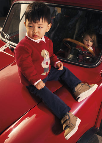 Mayoral Boys Red Knit Jumper