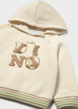 Mayoral Boy Cream Dinosaur Hoodie