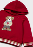Mayoral Boys Red Dog Print Hoodie