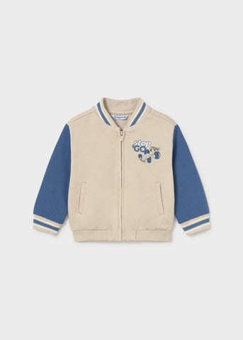 Mayoral Boys Blue & Beige Bomber Jacket