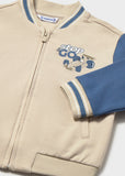 Mayoral Boys Blue & Beige Bomber Jacket