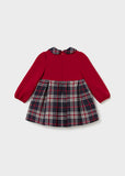 Mayoral Red & Navy Tartan Dress
