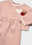 Mayoral Pink Jersey Trouser Set