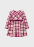 Mayoral Pink & Beige Checked Dress